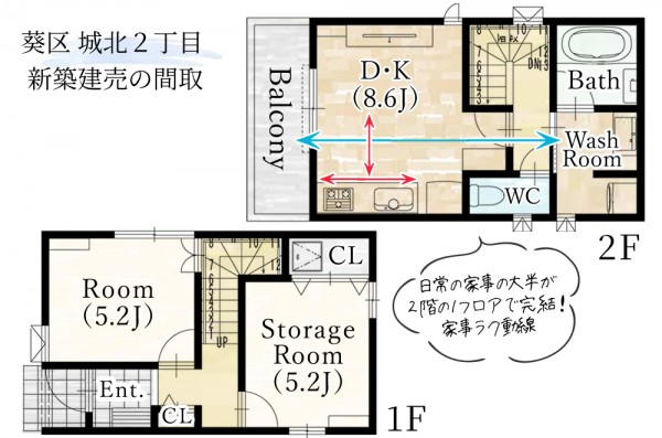 新築 建売 城北2 間取
